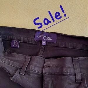 NYDJ Black denim jeans Size 10
